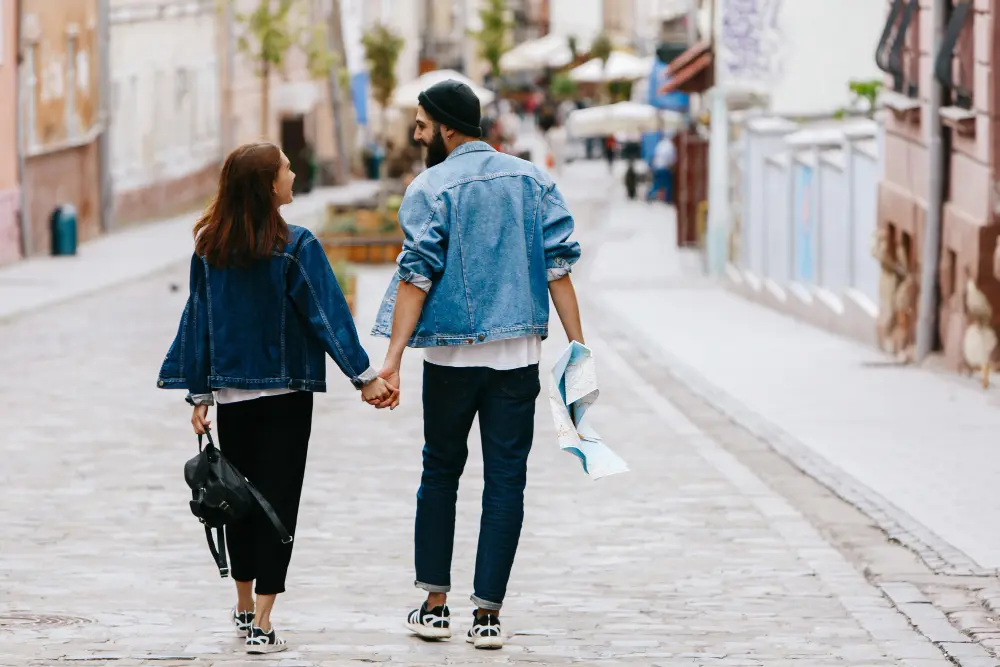 a couple on the street